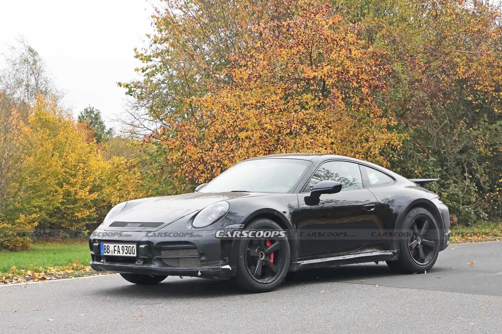 Do These New Spy Shots Reveal The Porsche 911 Dakar’s Air Suspension?