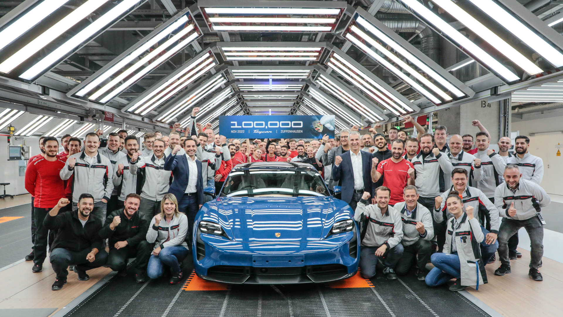 100,00th Porsche Taycan Rolls Off Zuffenhausen Line, Only A Million To Go To Catch the 911