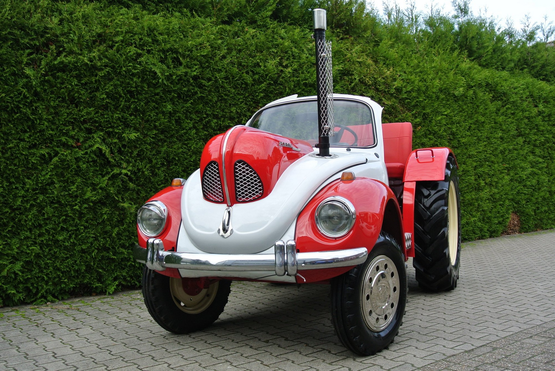 This Porsche Tractor Cosplaying As A VW Beetle Is Definitely An Acquired Taste
