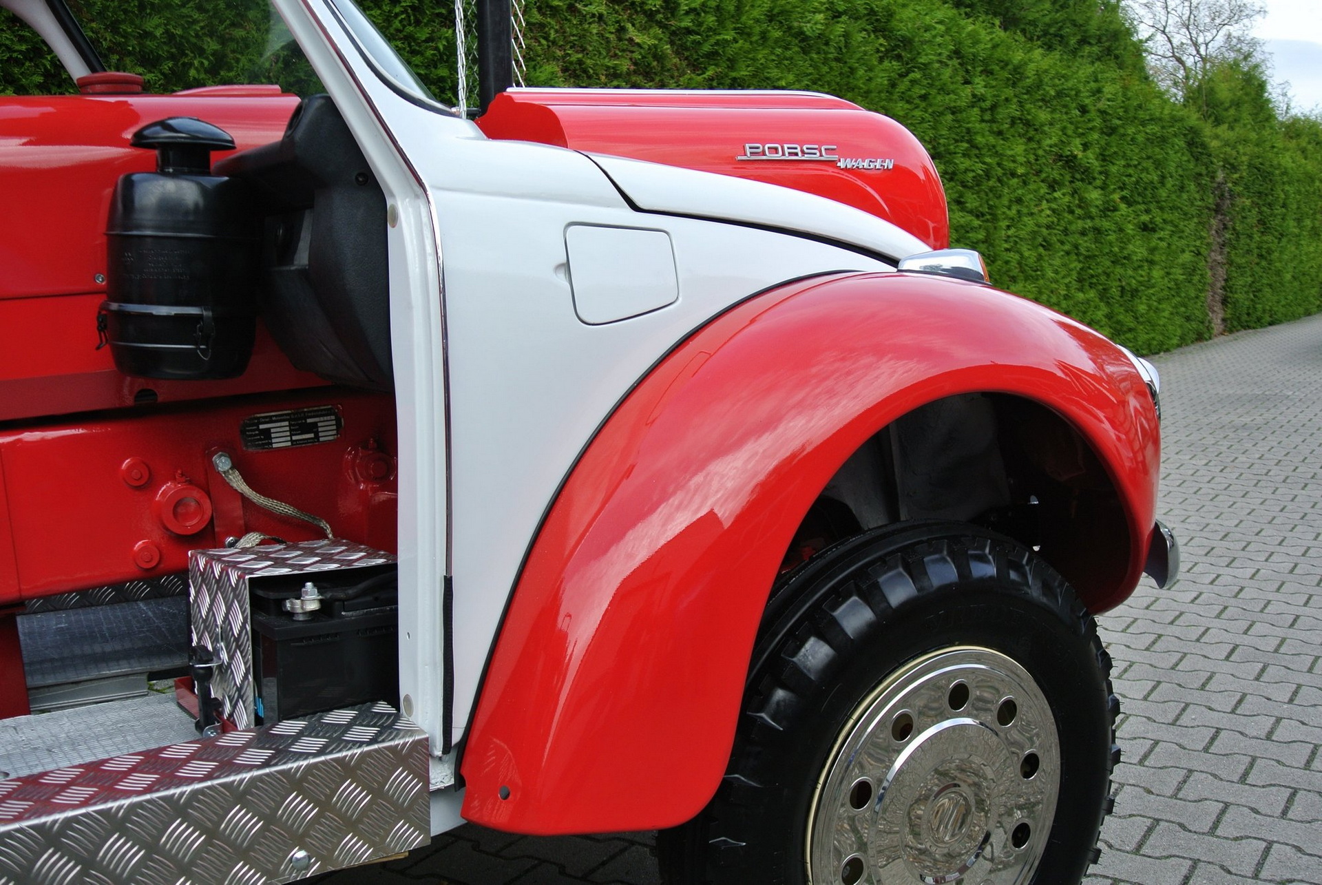 This Porsche Tractor Cosplaying As A VW Beetle Is Definitely An Acquired Taste