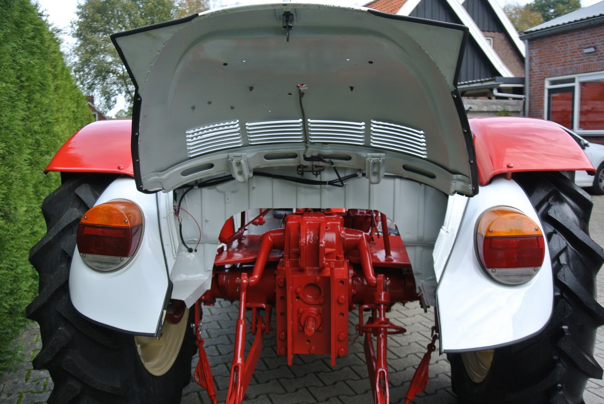 This Porsche Tractor Cosplaying As A VW Beetle Is Definitely An Acquired Taste