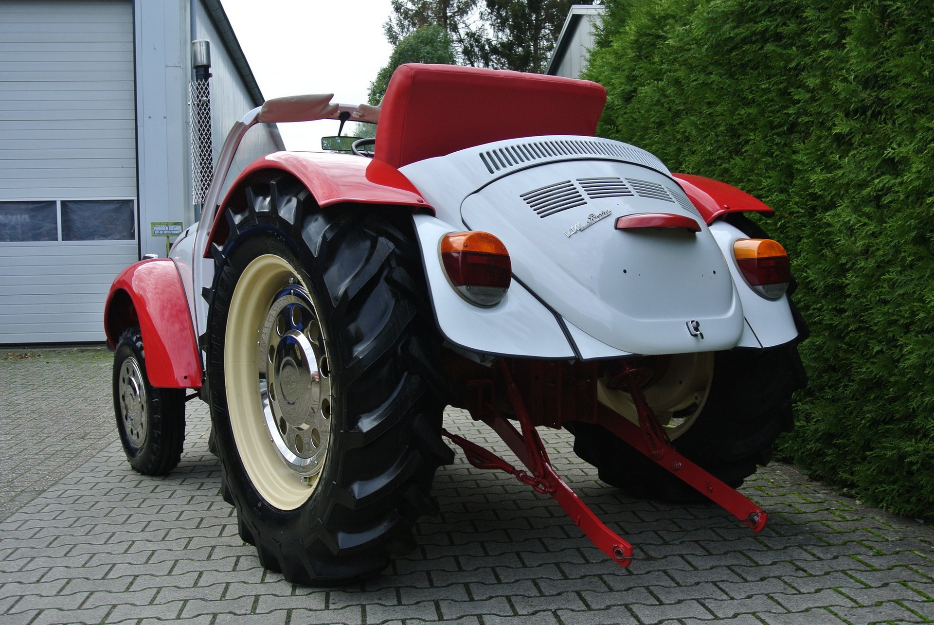This Porsche Tractor Cosplaying As A VW Beetle Is Definitely An Acquired Taste