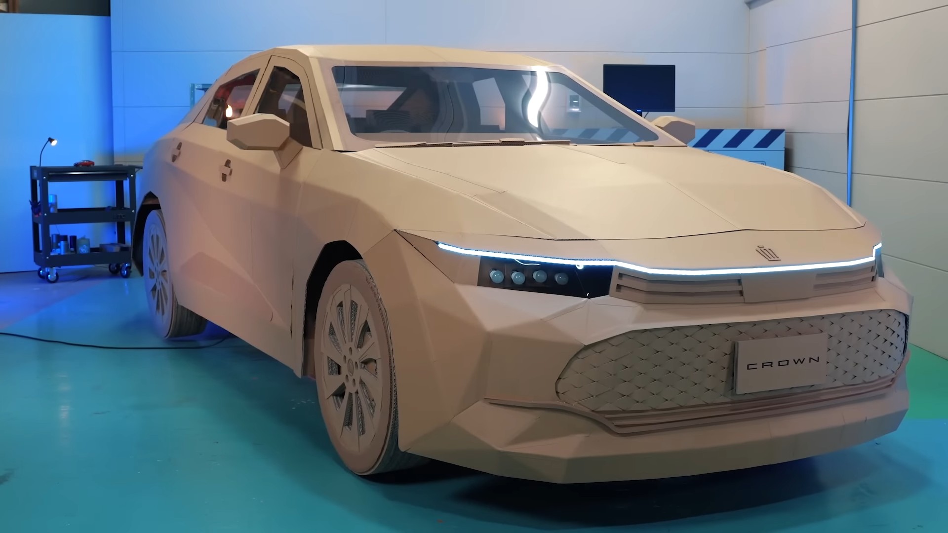 YouTuber Recreates The Toyota Crown Out Of Cardboard