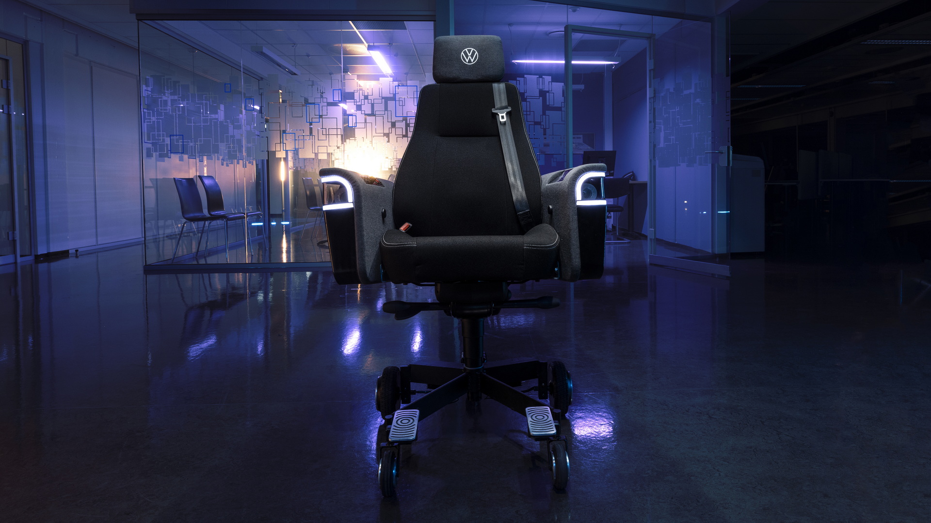 VW’s Electric Office Chair Is Heated, Drivable And Even Has An
