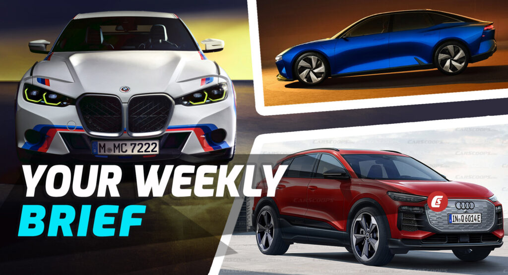  New BMW 3.0 CSL, Audi Q6 E-Tron Render, And Chevrolet FNR-XE Concept: Your Weekly Brief