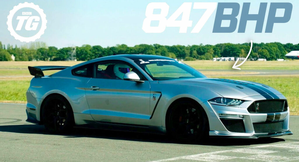  Watch The Stig Manhandle An 847HP Mustang Around Top Gear Track On Its Way To A New Record