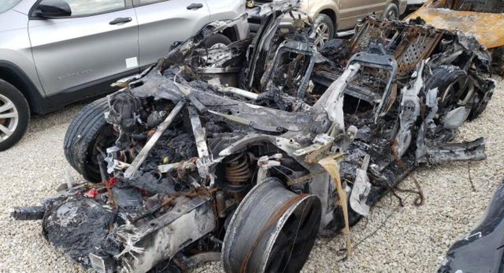  What Would Anyone Do With A Lucid Air Dream Burnt To The Ground After Flooding?