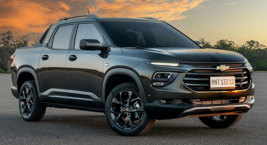  2023 Chevy Montana Small Pickup For South America Debuts With Lots Of Interior Comfort, But No AWD