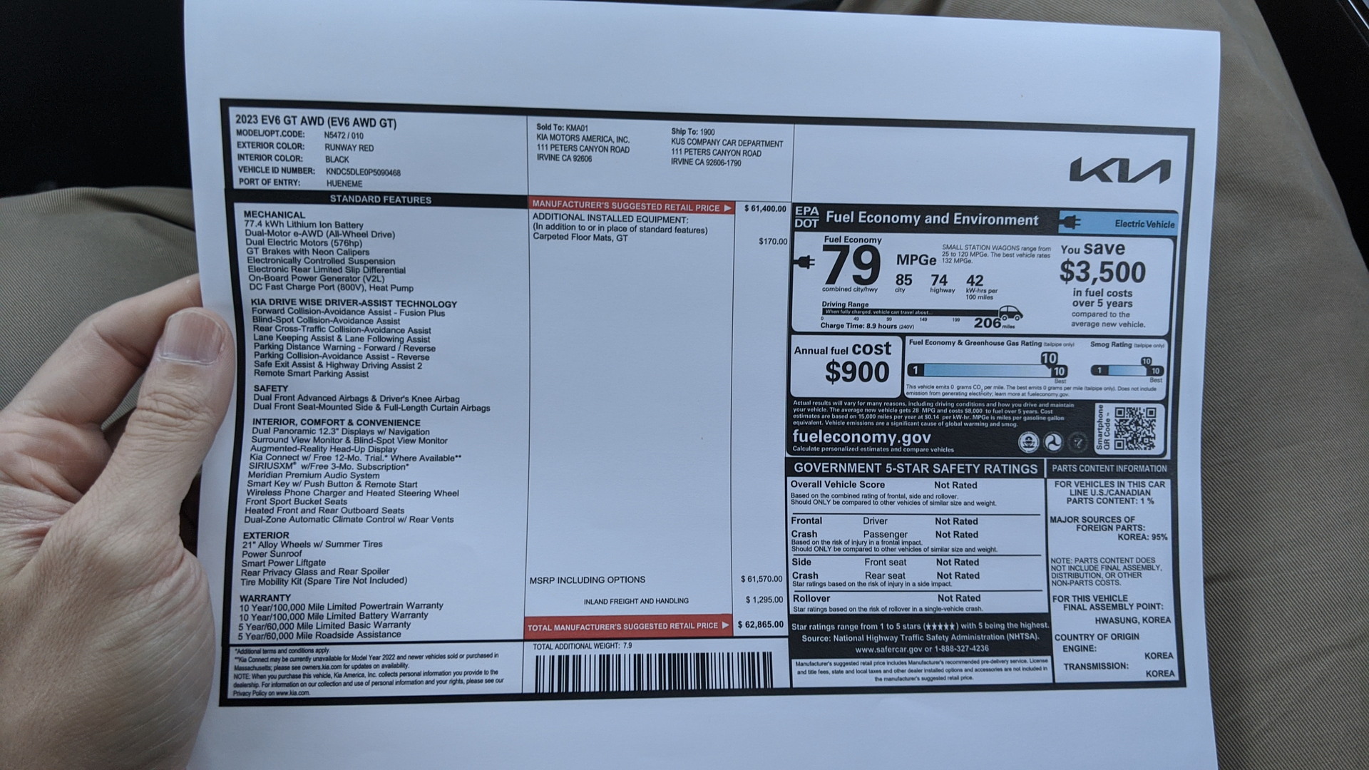 2023 Kia EV6 GT 22 for Carscoops by Stephen Rivers