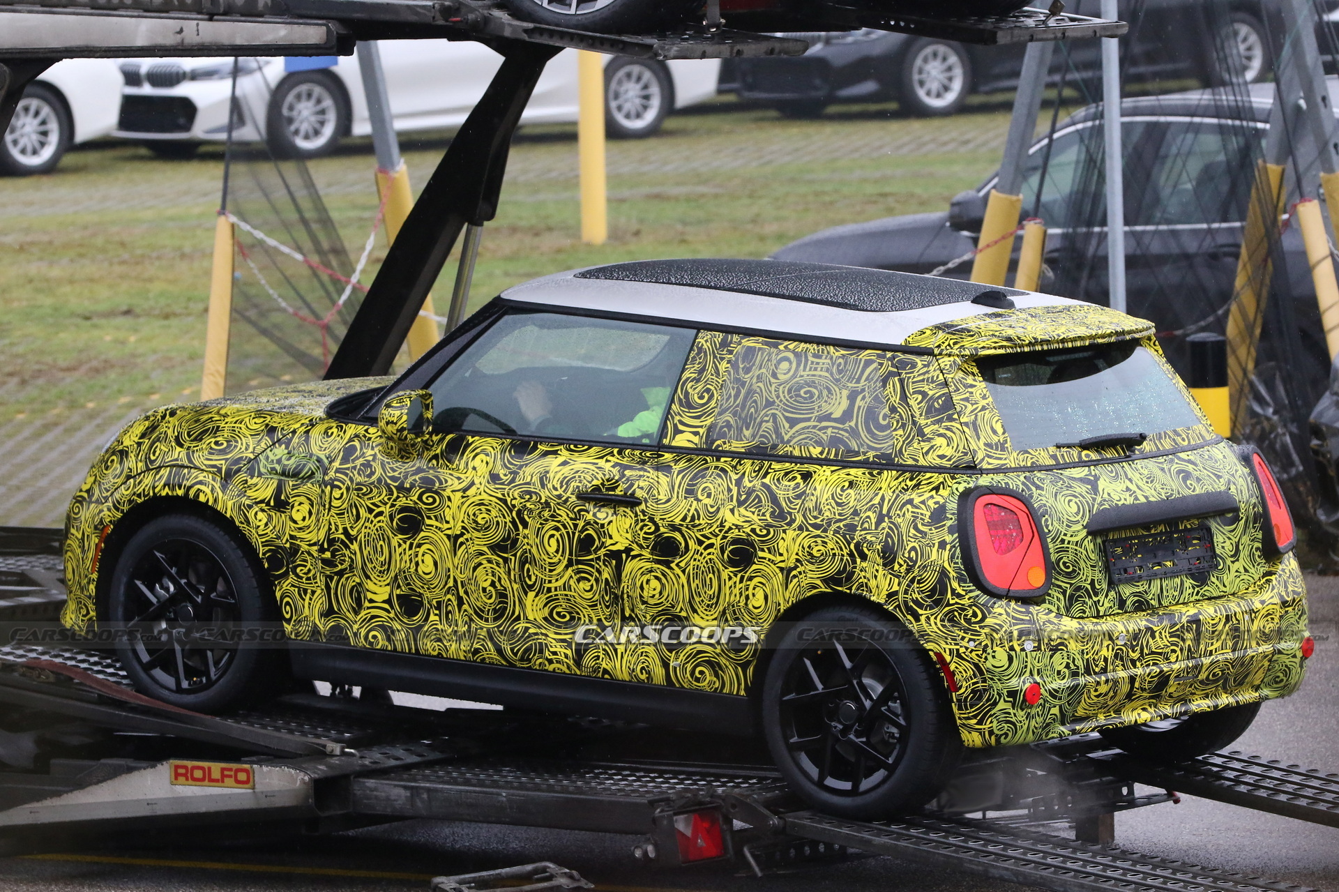 2023 MINI Cooper Facelift Spied Wearing Its Production Light Units
