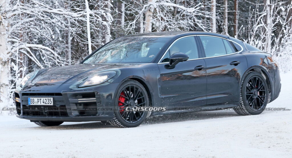  Porsche Panamera With Center-Lock Wheels Spotted, Could Be A Hotter Turbo GT Model