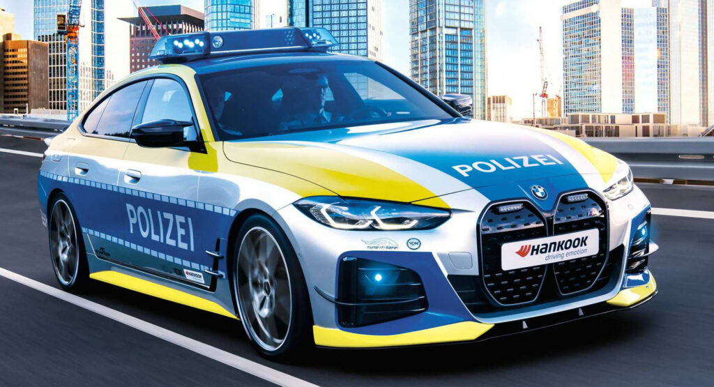  AC Schnitzer Created A BMW i4 M50 Police Car