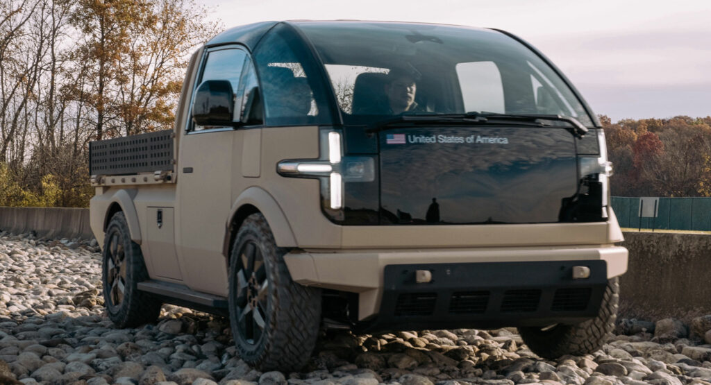  Canoo Unveils 600 HP Light Tactical Electric Vehicle For The U.S. Army