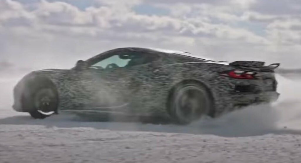  Watch The 2024 Corvette E-Ray Go Drifting In The Snow