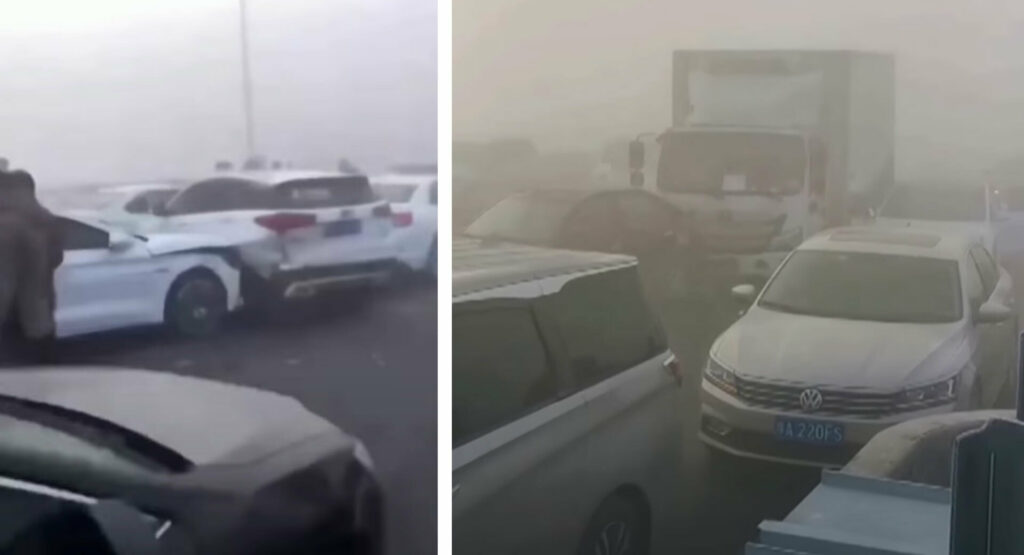  Massive 200-Car Pileup On Chinese Bridge Blamed On Heavy Fog