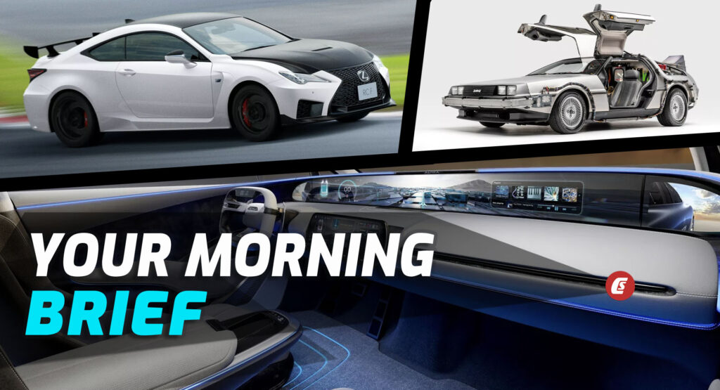  Aehra Electric SUV, Updated Lexus RC F, And DeLorean Motor Sues NBC: Your Morning Brief