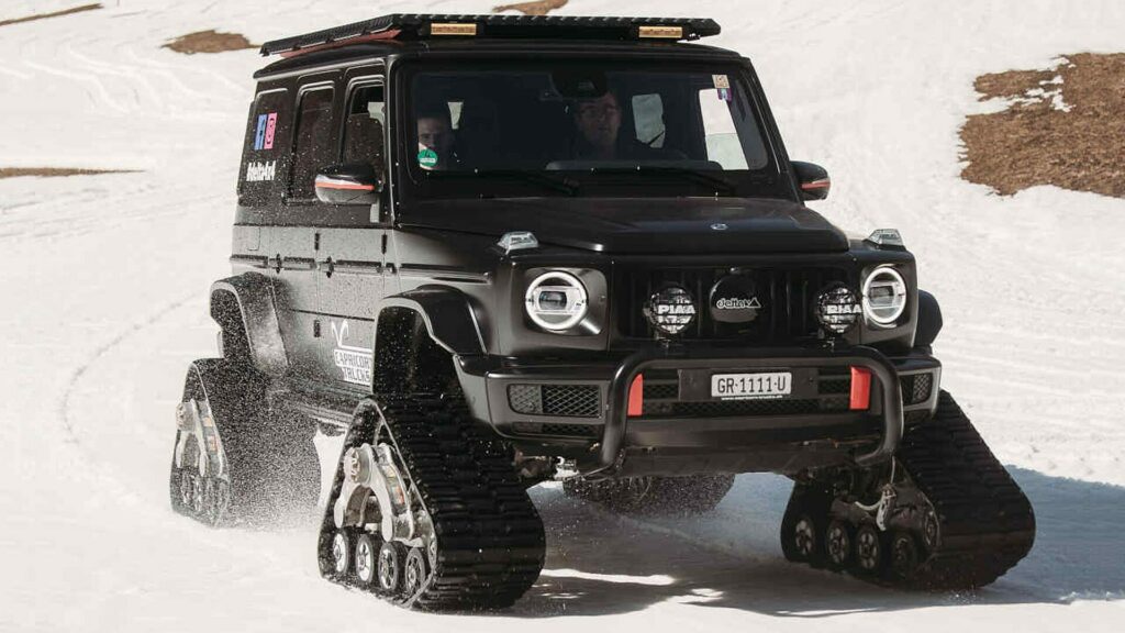  Man Spent $150,000 To Turn His Mercedes G-Class Into A Snow Tank