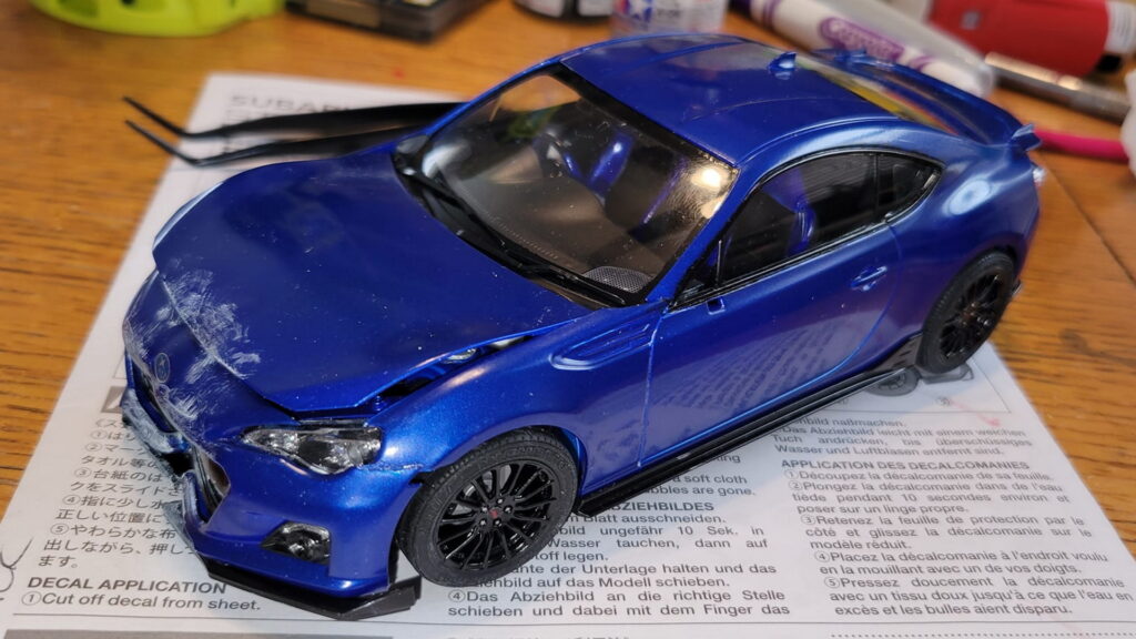  Friend Of The Year Recreates Scale Model Of His Pal’s Subaru BRZ Crash As A Holiday Present