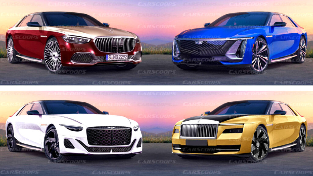  Cadillac Celestiq Face-Swapped With Rolls-Royce, Bentley, And Maybach
