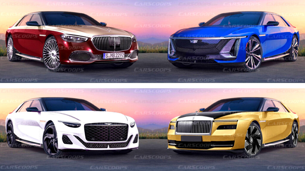 Cadillac Celestiq Face-Swapped With Rolls-Royce, Bentley, And Maybach