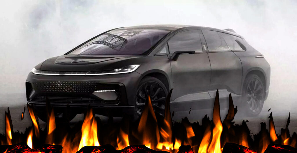  Faraday Future FF 91 Prototype Burnt To The Ground Two Weeks Before CEO Fired