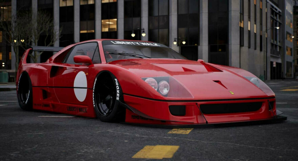  Liberty Walk Has Made A Widebody Ferrari F40 For The Tokyo Auto Salon