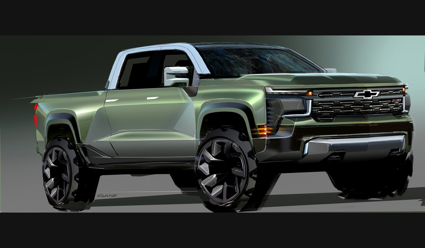 Should Chevy's Next-Gen Pickups Look Like This GM Design Sketch