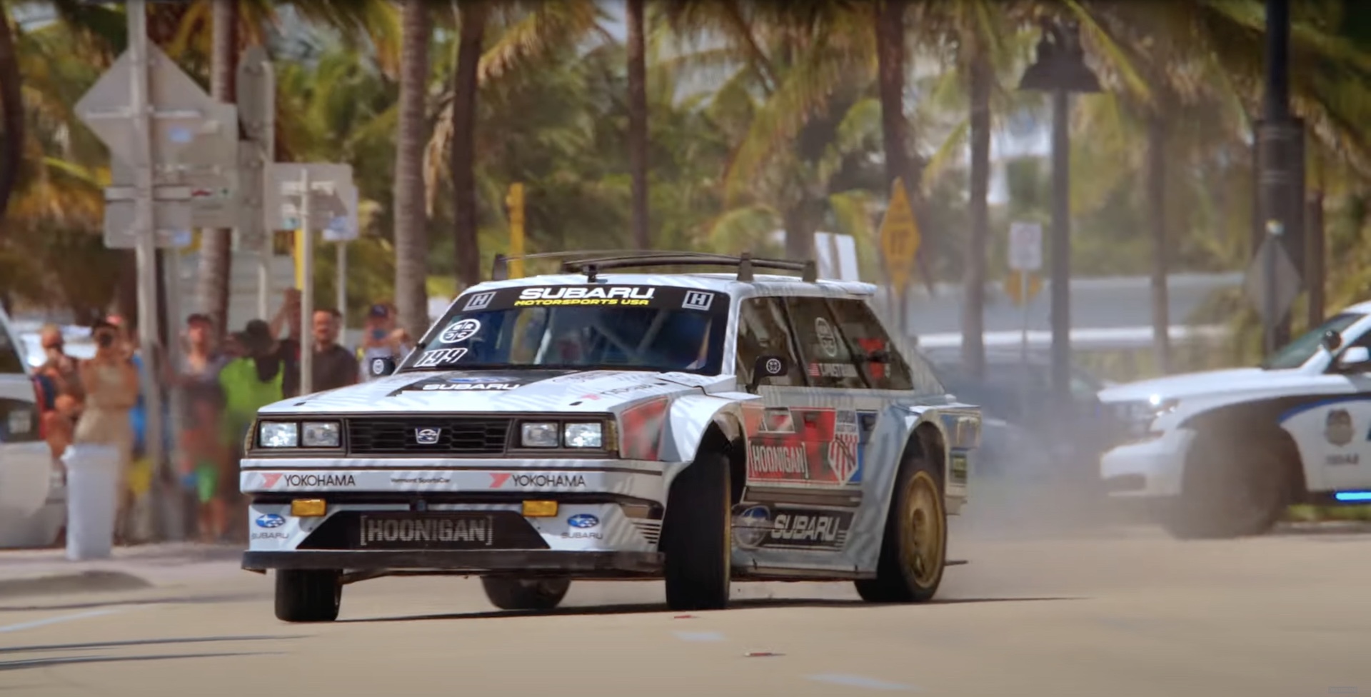 862-HP Subara Wagon Dices With Monster Trucks, A Fighter Jet And 3000-HP El Camino In Gymkhana 2022