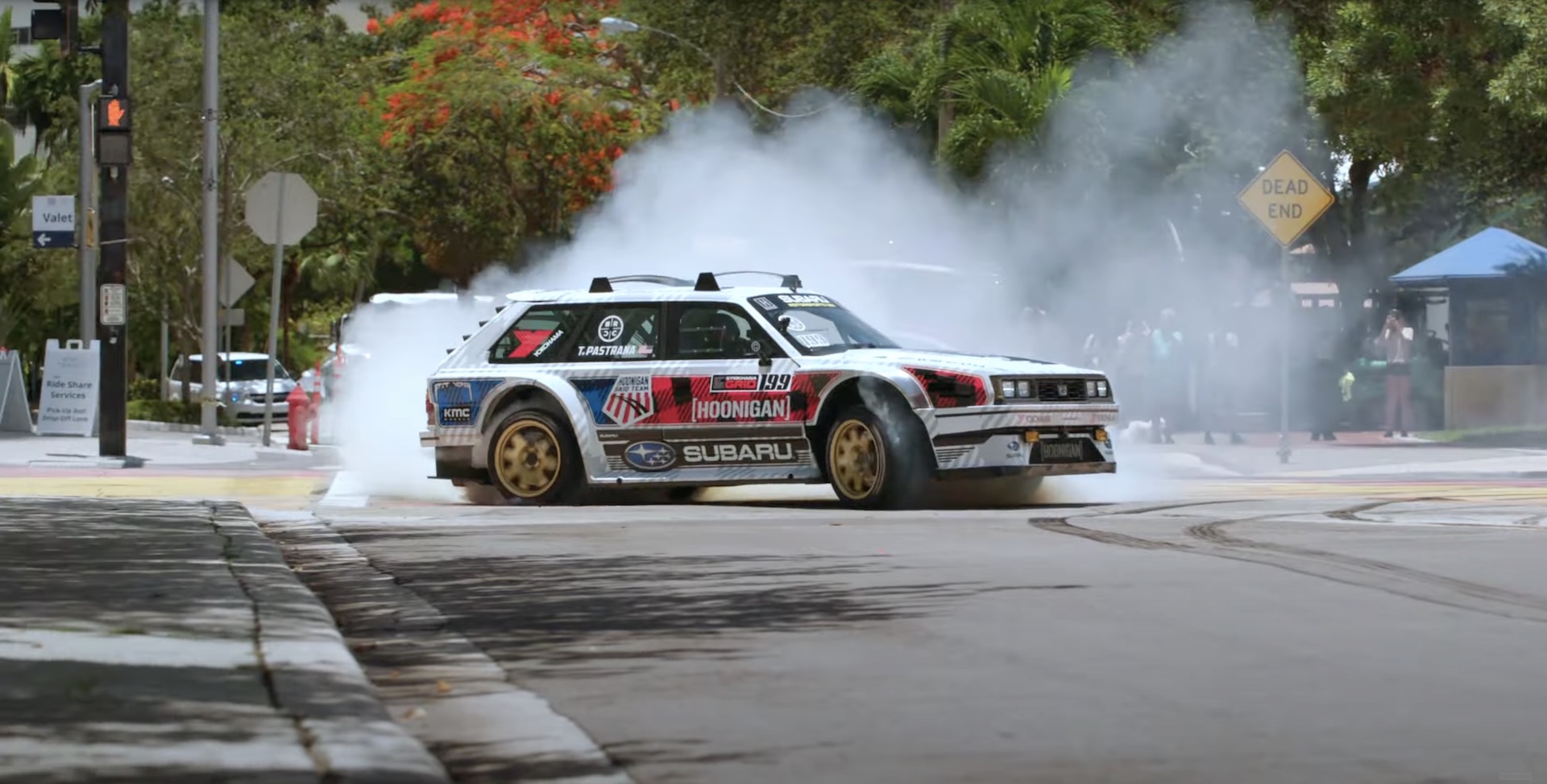 862-HP Subara Wagon Dices With Monster Trucks, A Fighter Jet And 3000-HP El Camino In Gymkhana 2022