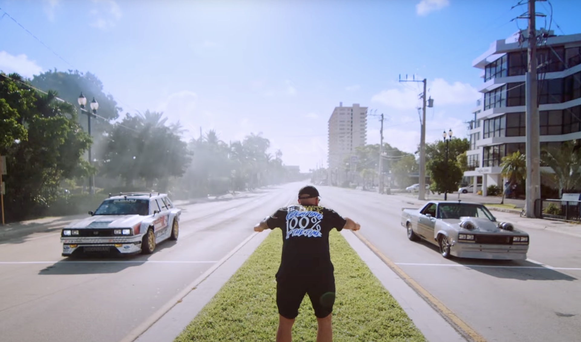 862-HP Subara Wagon Dices With Monster Trucks, A Fighter Jet And 3000-HP El Camino In Gymkhana 2022