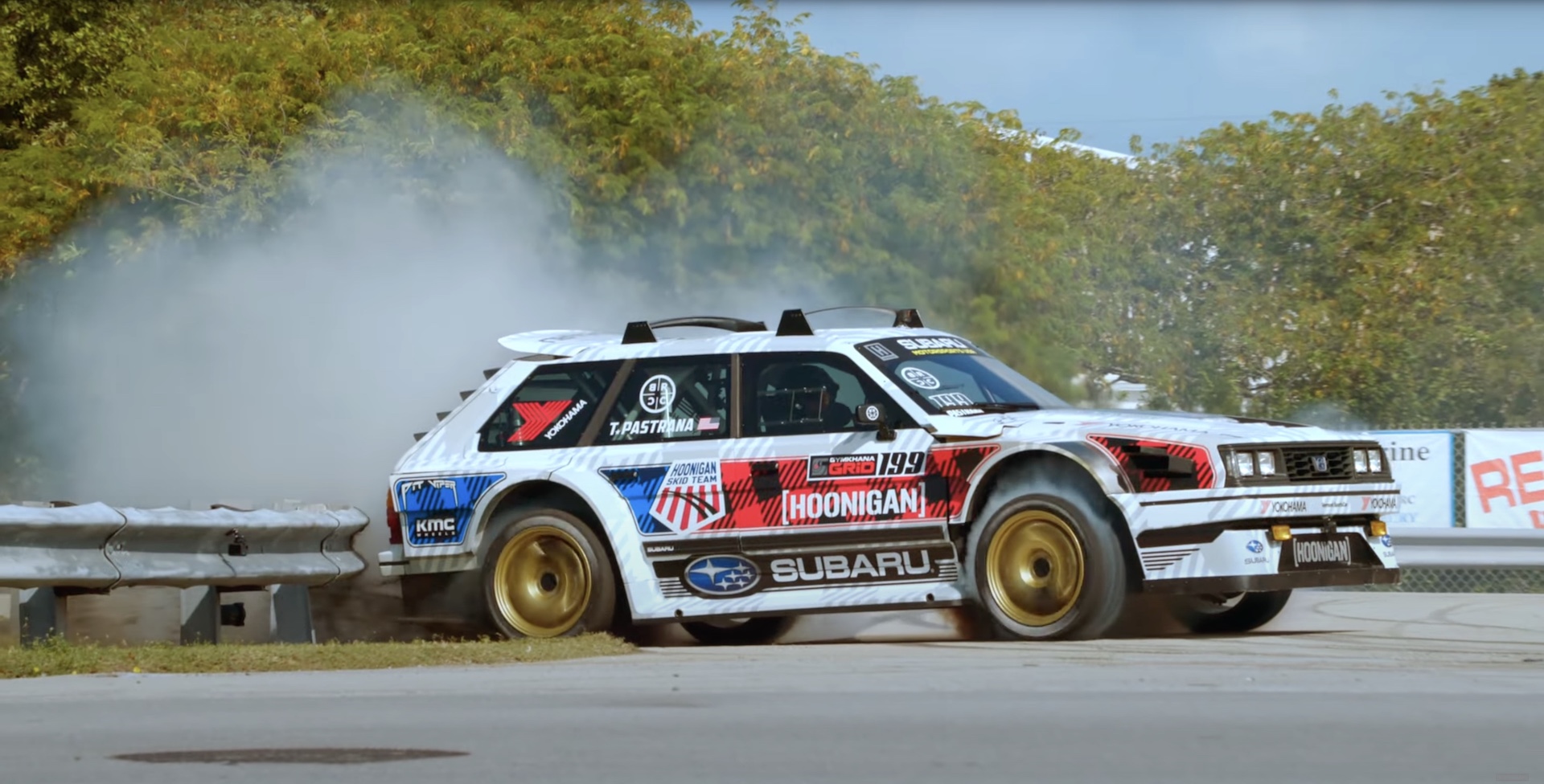 862-HP Subara Wagon Dices With Monster Trucks, A Fighter Jet And 3000-HP El Camino In Gymkhana 2022