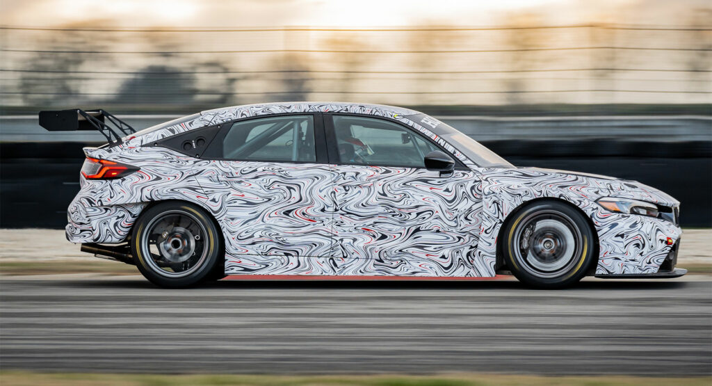  Honda Teases New Civic Type R TCR Car Ahead Of April Track Debut