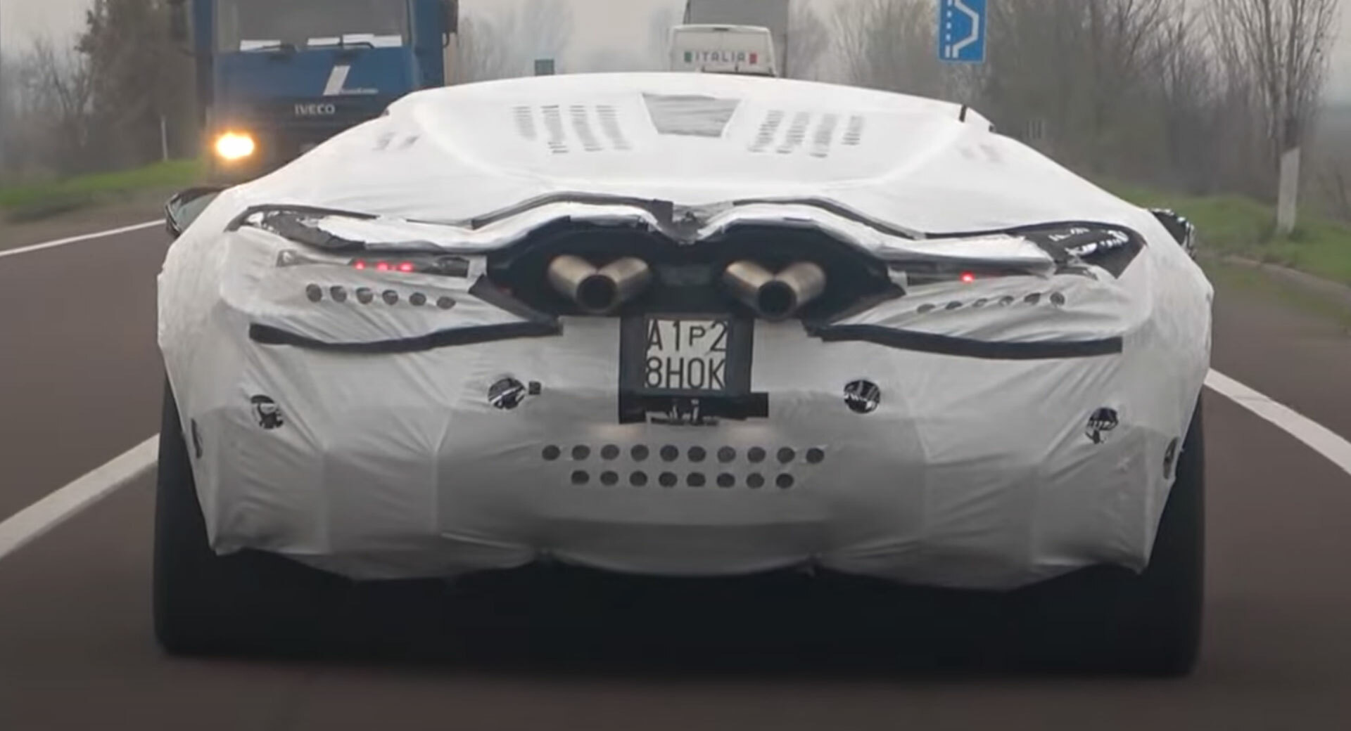 Check Out The Funky Exhaust Of This Lamborghini Prototype | Carscoops