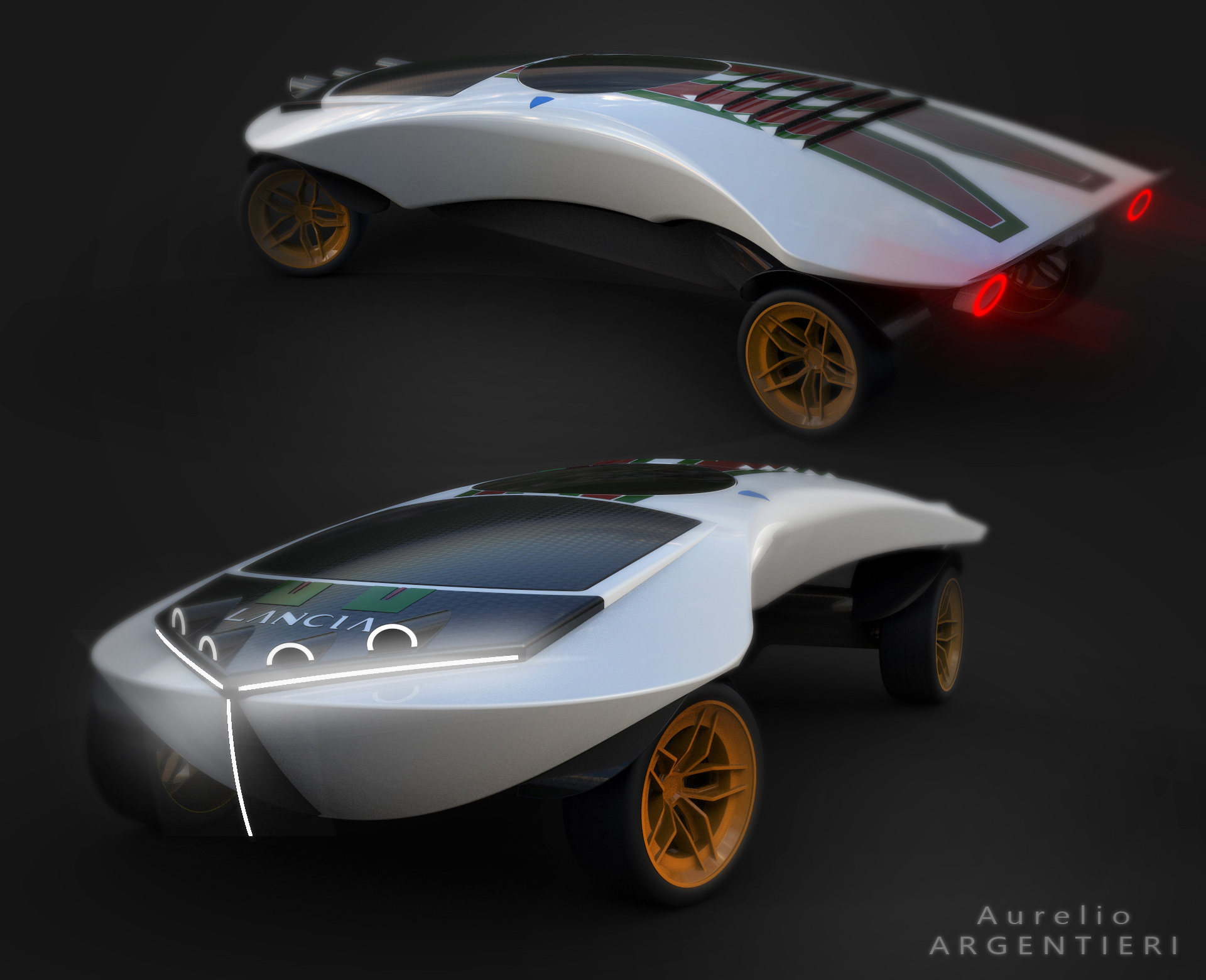 Lancia Sculpture Rendered Into A Stratos-Style Sportscar