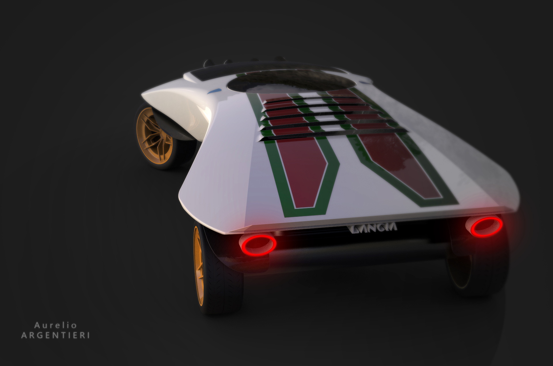 Lancia Sculpture Rendered Into A Stratos-Style Sportscar