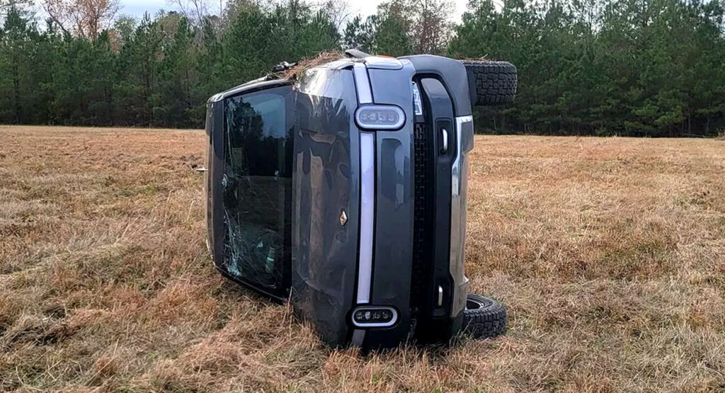  Rivian R1T Owner Warns EV “Will Roll Over Easier Than You’d Expect” After Farm Accident