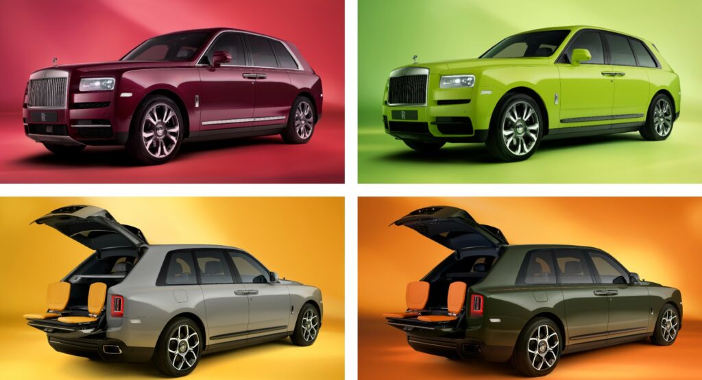  Rolls-Royce Gets Colorful With New Bespoke Cullinan SUVs Inspired By Fashion