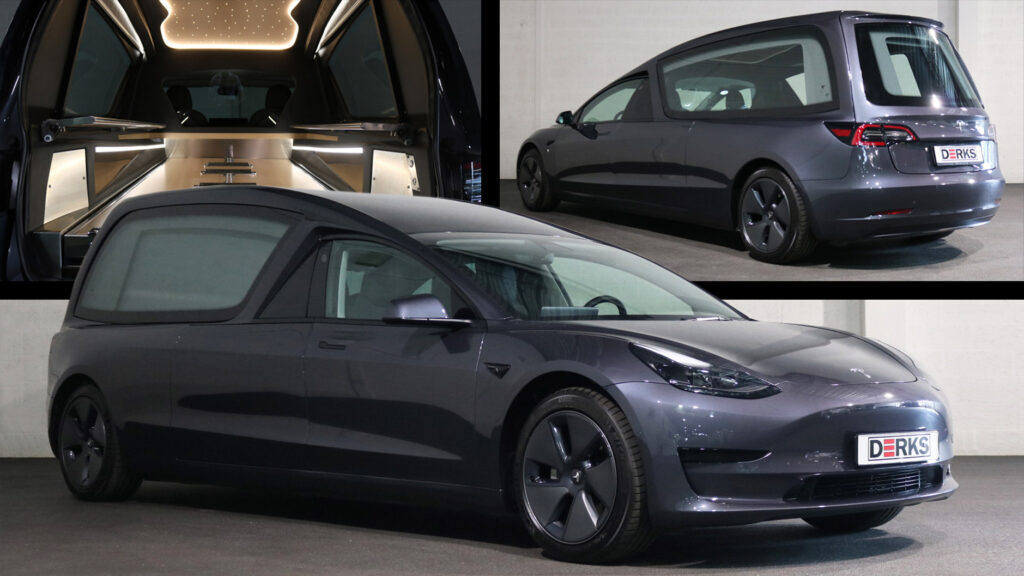  Tesla Hearse 3 Is The Perfect Ride For A Green Funeral