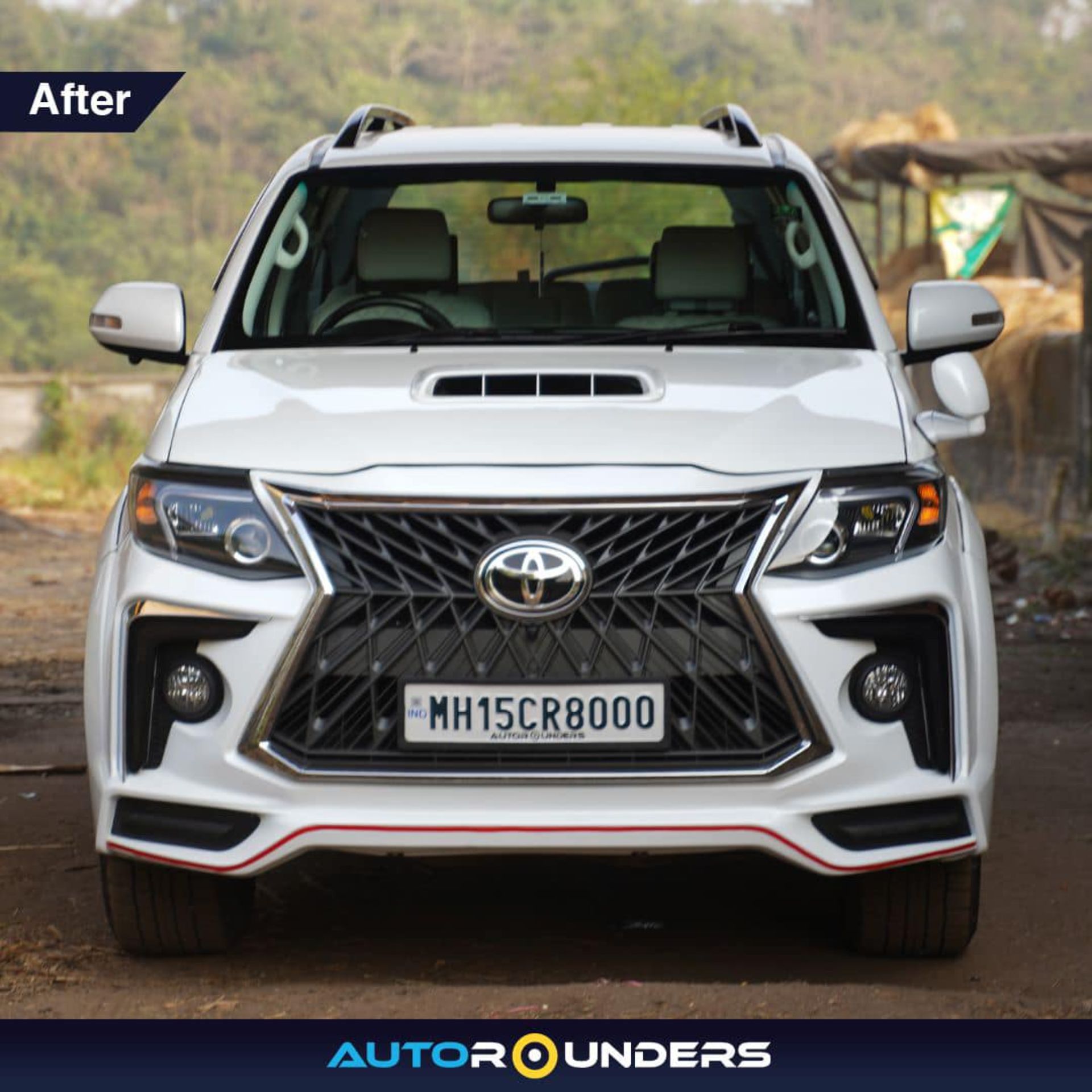 Kit Gives Old Toyota Fortuner A Modern Lexus Makeover
