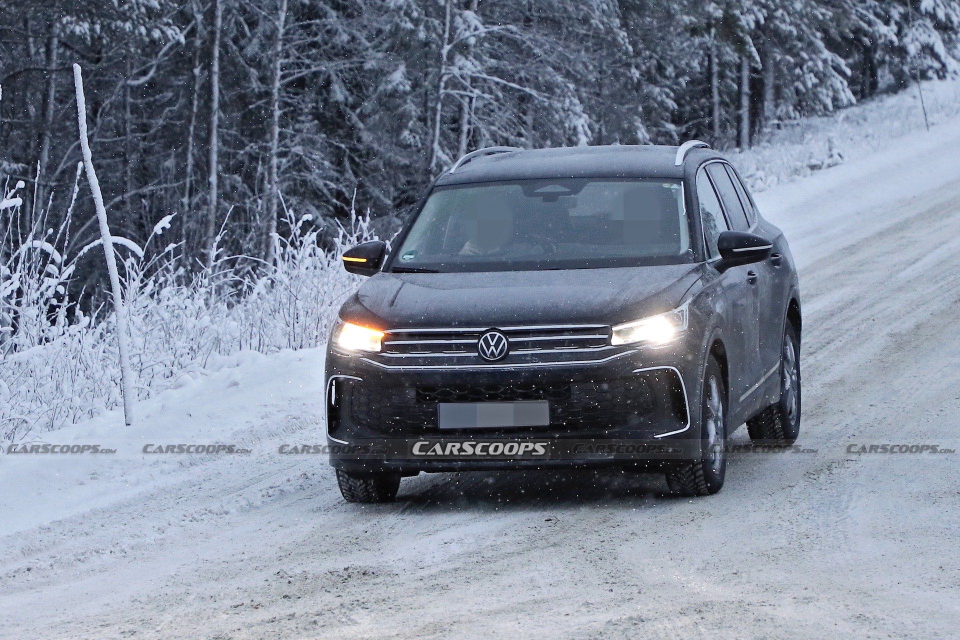 2024 Volkswagen Tiguan Shows Off Its New Curves In Winter Tests