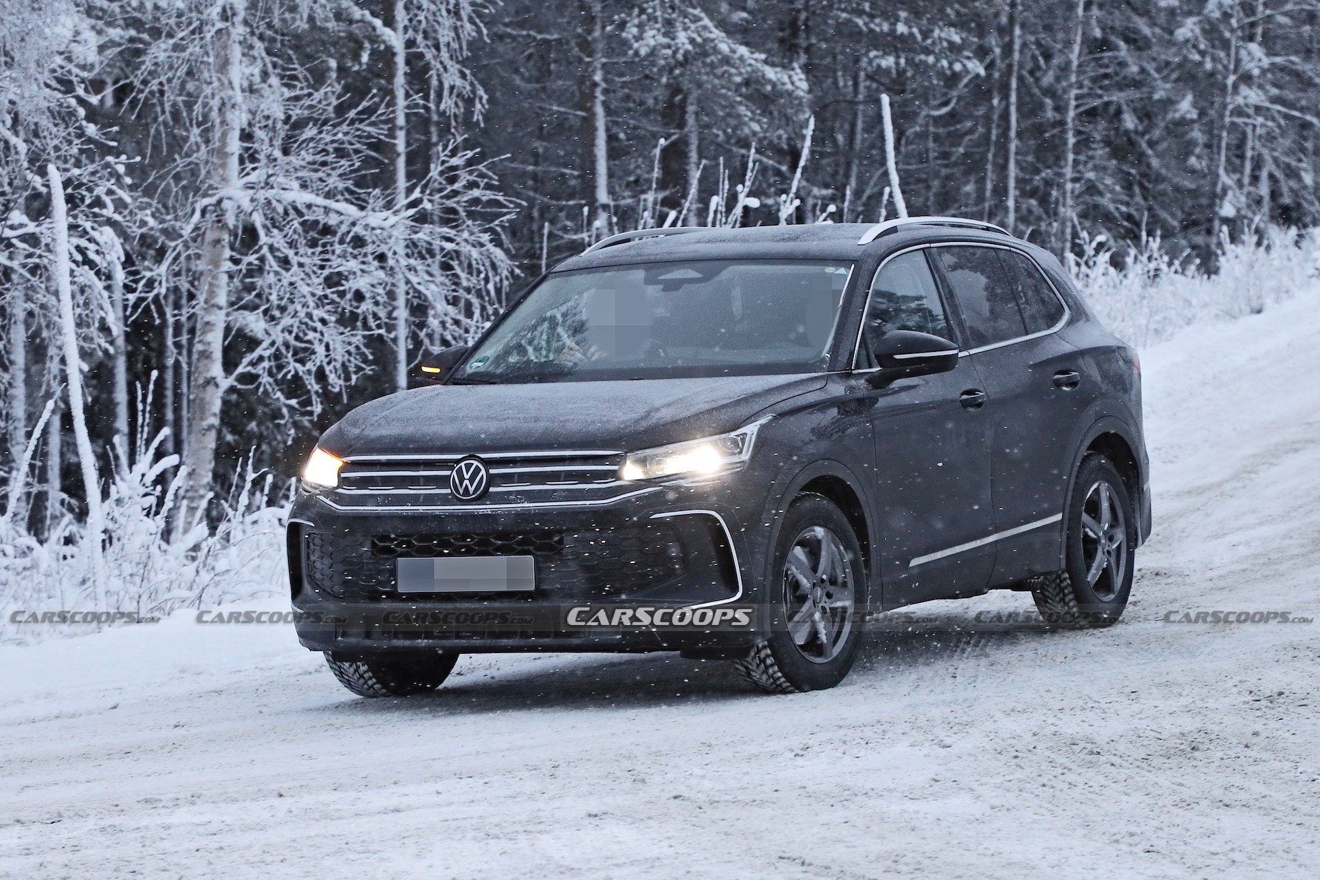 2024 Volkswagen Tiguan Shows Off Its New Curves In Winter Tests