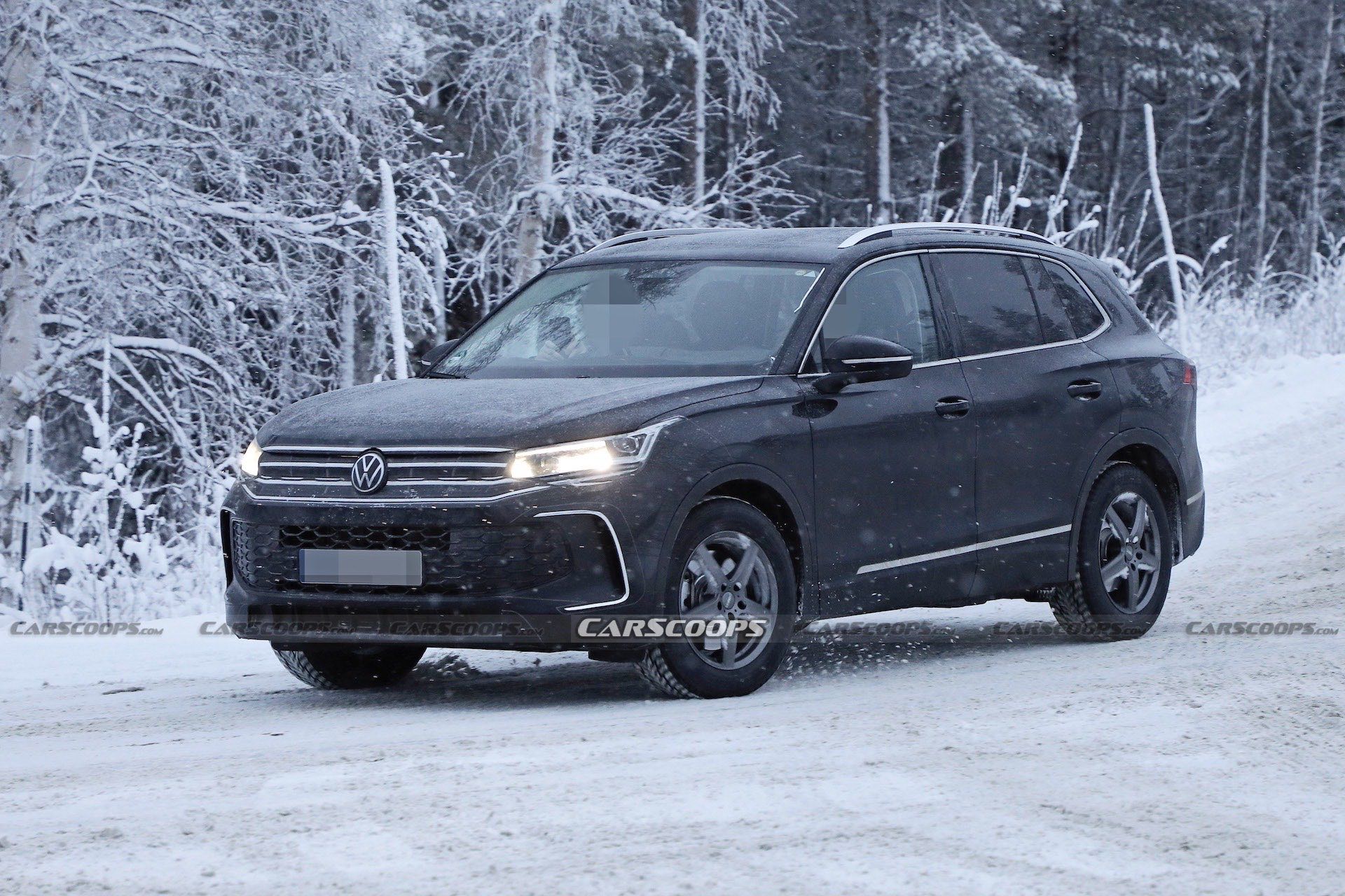 2024 Volkswagen Tiguan Shows Off Its New Curves In Winter Tests