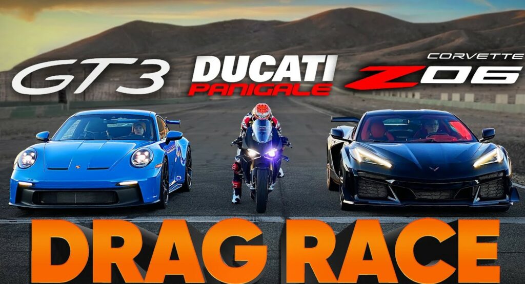  Drag Racing 2023 Corvette Z06 Dusts A Porsche 911 GT3 By More Than Five Car Lengths