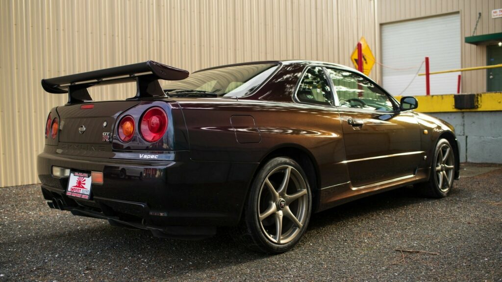  Rare Midnight Purple 1999 Nissan Skyline GT-R V-Spec II Up For Auction In The US