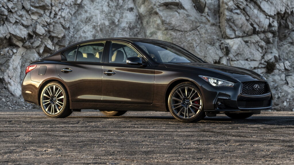  Infiniti Debuts Color-Shifting Black Opal Paint On 2023 Q50 Red Sport 400