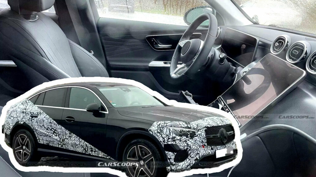  2024 Mercedes GLC Coupe Gets Final Checkover Ahead Of Reveal, Shows Insides Too