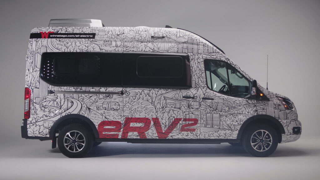  Winnebago Unveils 110-Mile, Electric RV Prototype, Production Model Coming Soon