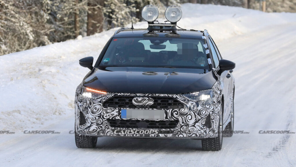  2024 Audi A3 Facelift Spied With Digital-Look DRLs
