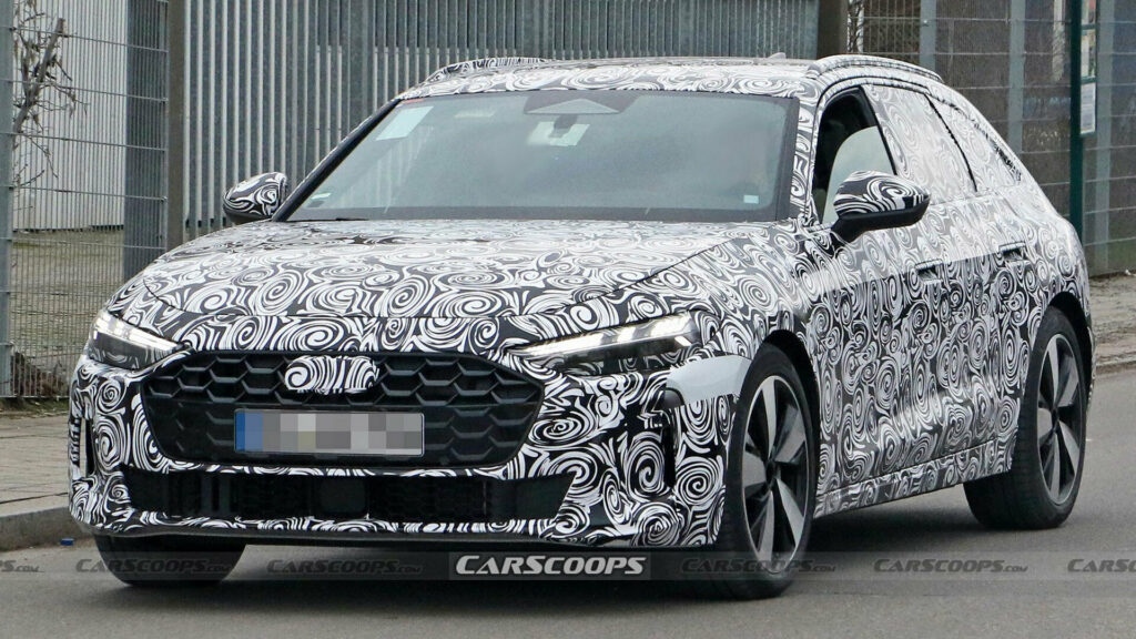  2024 Audi A4 Avant Sheds Camo, Reveals Production Taillights