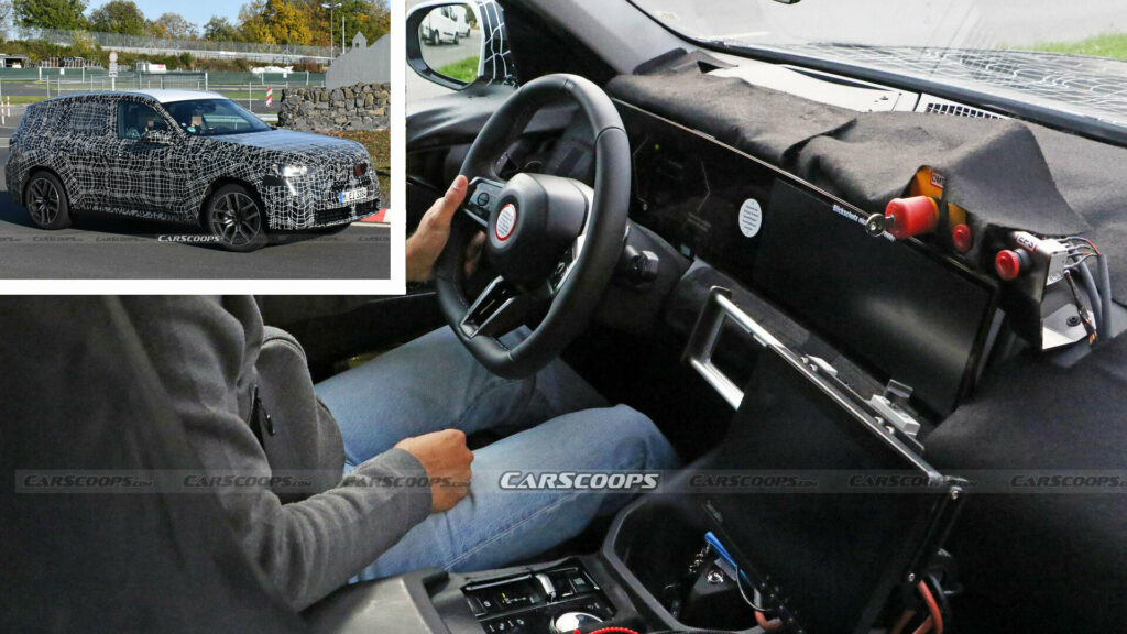  2024 BMW X3 Spied With Curved Display, Minimalist Shifter